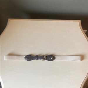 Elegant Cream and Brown Women's Belt